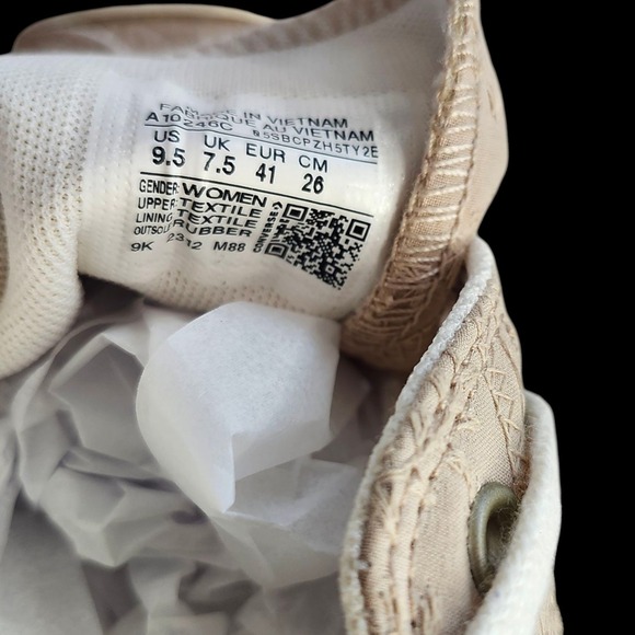 Converse Women's Chuck Taylor All Star Lift Bow Nutty Granola/Beige Sneaker 9.5 - Picture 6 of 10